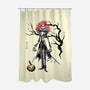 Nightmare Jack Sumi-e-None-Polyester-Shower Curtain-Astrobot Invention