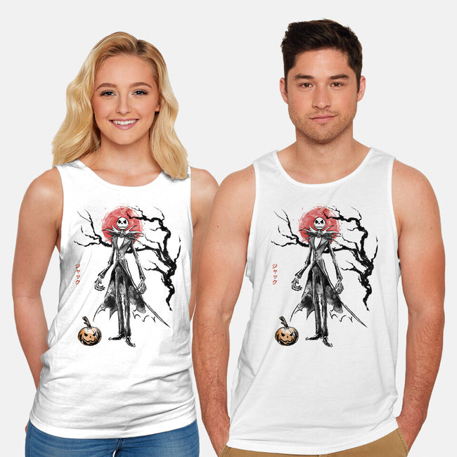 Nightmare Jack Sumi-e-Unisex-Basic-Tank-Astrobot Invention