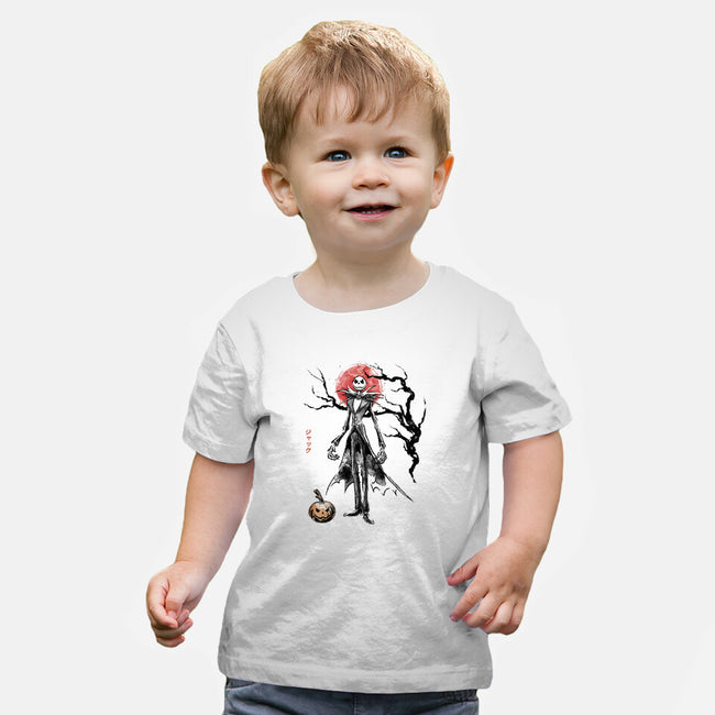 Nightmare Jack Sumi-e-Baby-Basic-Tee-Astrobot Invention