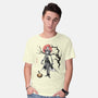 Nightmare Jack Sumi-e-Mens-Basic-Tee-Astrobot Invention