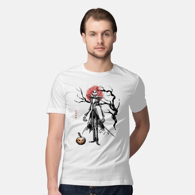 Nightmare Jack Sumi-e-Mens-Premium-Tee-Astrobot Invention