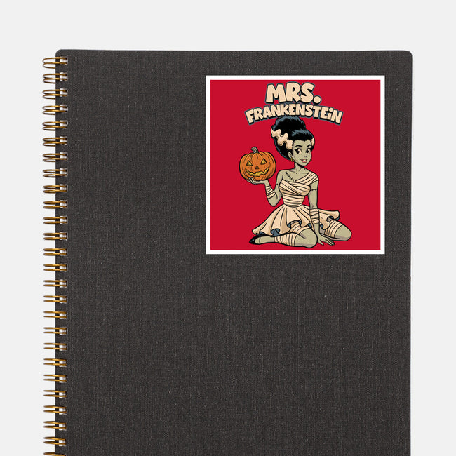 Mrs Frankenstein-None-Glossy-Sticker-P1yu5h