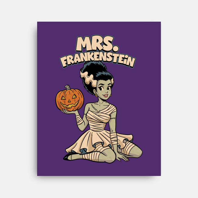 Mrs Frankenstein-None-Stretched-Canvas-P1yu5h
