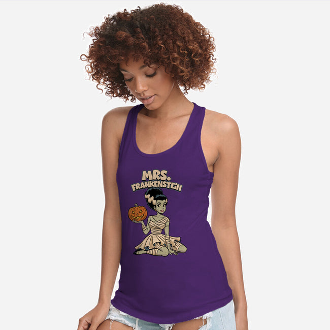 Mrs Frankenstein-Womens-Racerback-Tank-P1yu5h