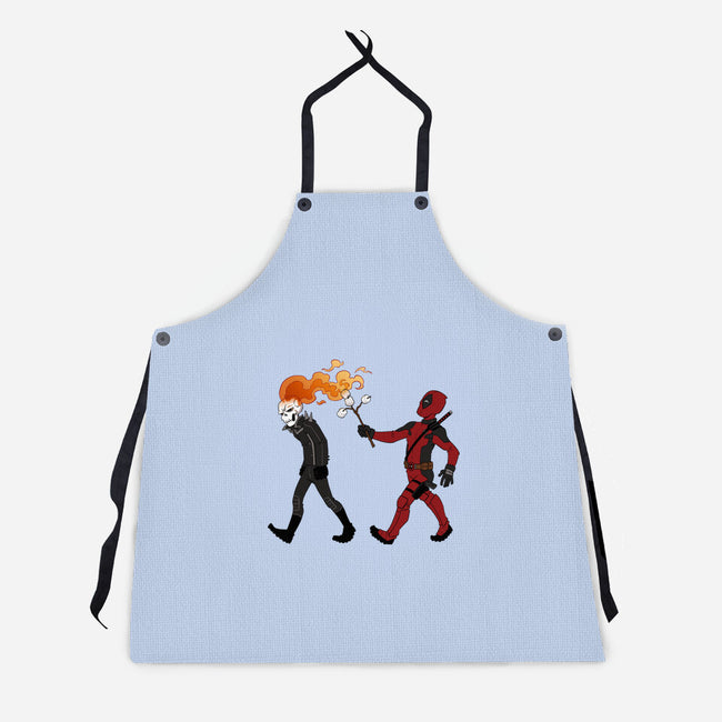 Deadly Smores-Unisex-Kitchen-Apron-DoOomcat