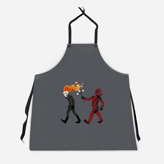 Deadly Smores-Unisex-Kitchen-Apron-DoOomcat