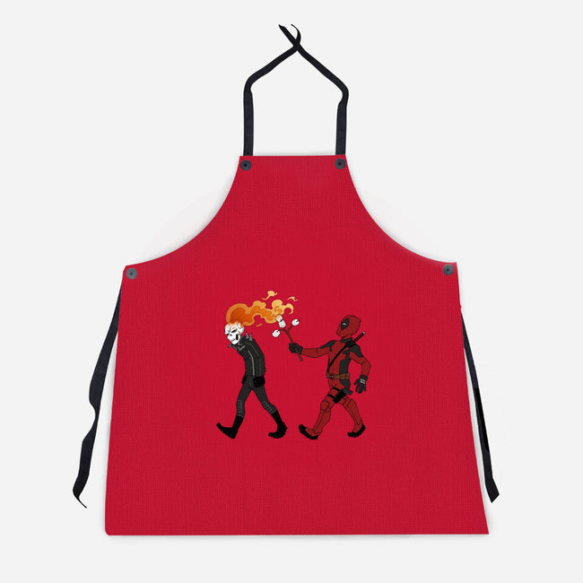 Deadly Smores-Unisex-Kitchen-Apron-DoOomcat