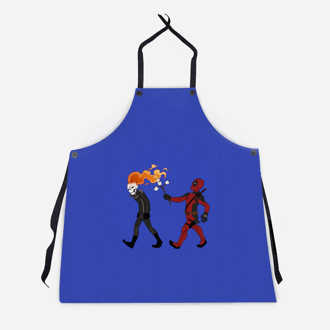Deadly Smores-Unisex-Kitchen-Apron-DoOomcat