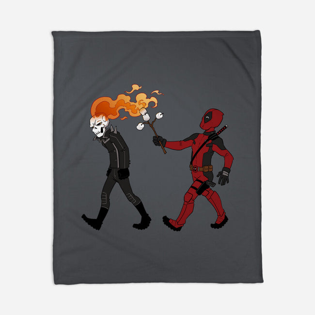 Deadly Smores-None-Fleece-Blanket-DoOomcat