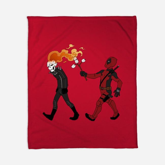 Deadly Smores-None-Fleece-Blanket-DoOomcat