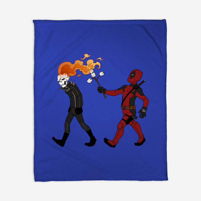 Deadly Smores-None-Fleece-Blanket-DoOomcat