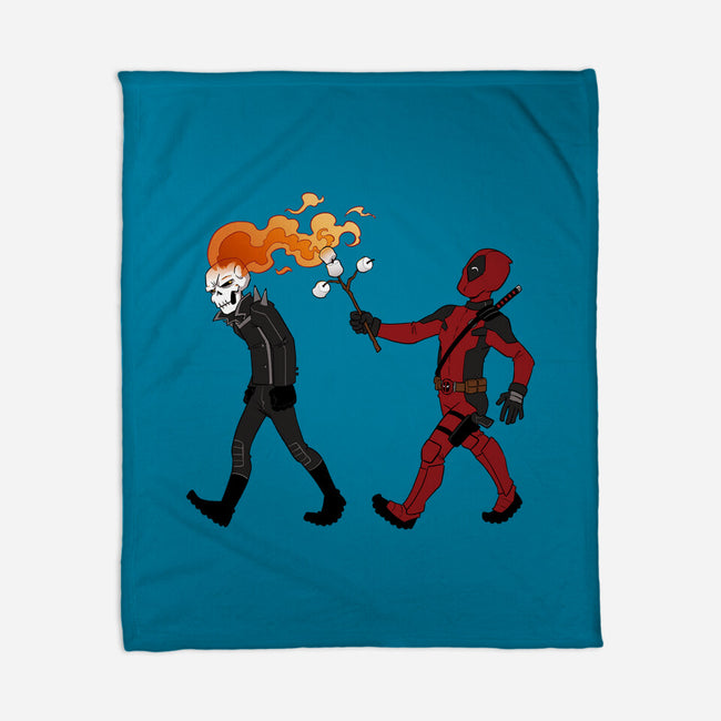 Deadly Smores-None-Fleece-Blanket-DoOomcat