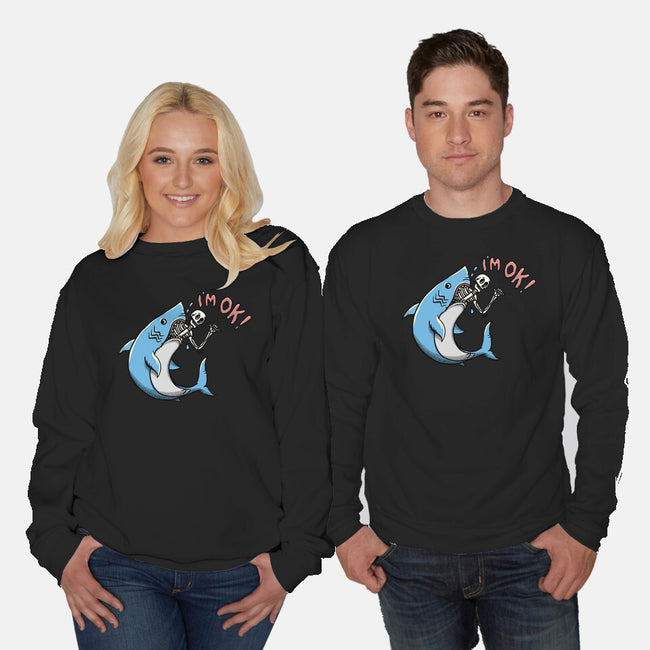 I Am Okey-Unisex-Crew Neck-Sweatshirt-summerdsgn