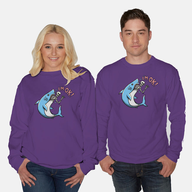 I Am Okey-Unisex-Crew Neck-Sweatshirt-summerdsgn