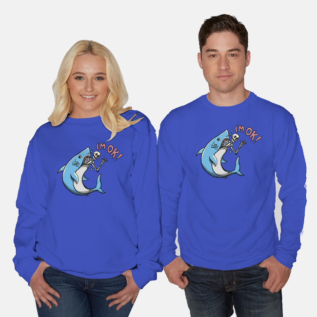 I Am Okey-Unisex-Crew Neck-Sweatshirt-summerdsgn