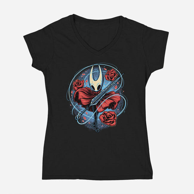 Master Of The Needle And Thread-Womens-V-Neck-Tee-glitchygorilla
