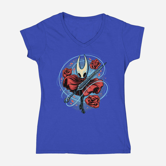 Master Of The Needle And Thread-Womens-V-Neck-Tee-glitchygorilla