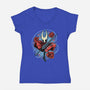 Master Of The Needle And Thread-Womens-V-Neck-Tee-glitchygorilla
