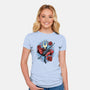 Master Of The Needle And Thread-Womens-Fitted-Tee-glitchygorilla