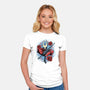 Master Of The Needle And Thread-Womens-Fitted-Tee-glitchygorilla