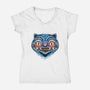 Derpy Dots-Womens-V-Neck-Tee-glitchygorilla