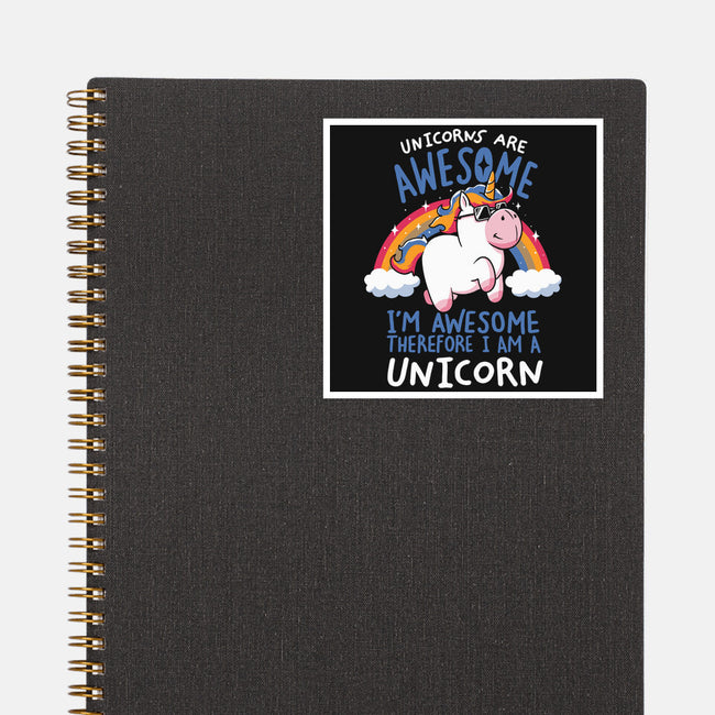 Unicorns Are Awesome-None-Glossy-Sticker-koalastudio