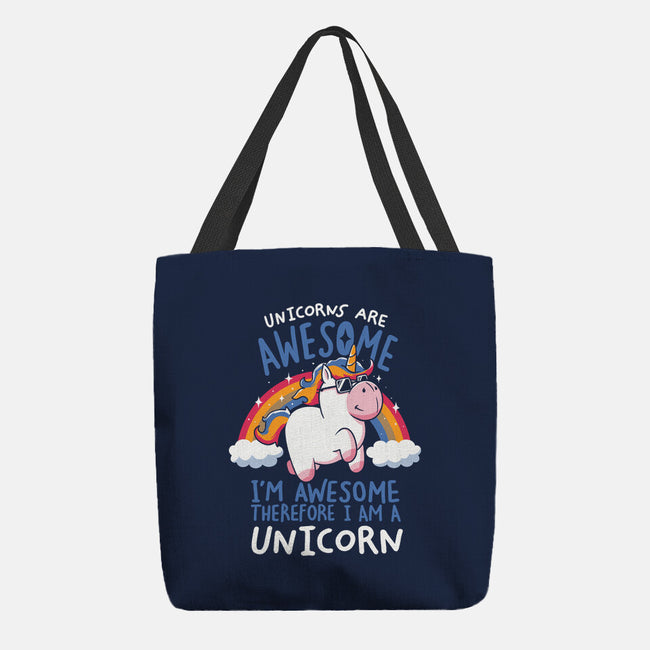 Unicorns Are Awesome-None-Basic Tote-Bag-koalastudio