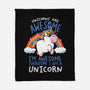 Unicorns Are Awesome-None-Fleece-Blanket-koalastudio