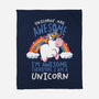 Unicorns Are Awesome-None-Fleece-Blanket-koalastudio