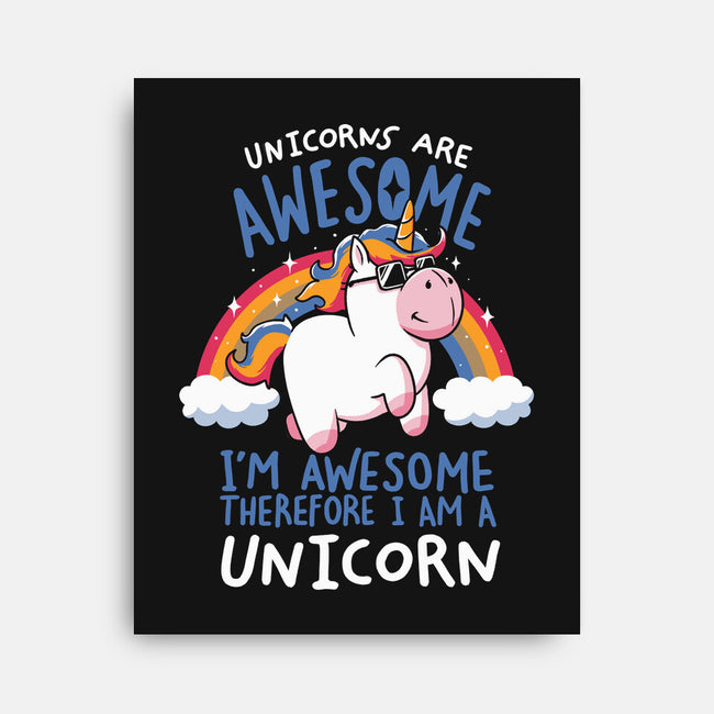 Unicorns Are Awesome-None-Stretched-Canvas-koalastudio