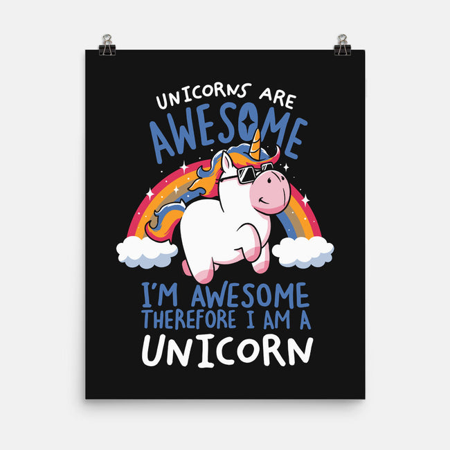 Unicorns Are Awesome-None-Matte-Poster-koalastudio