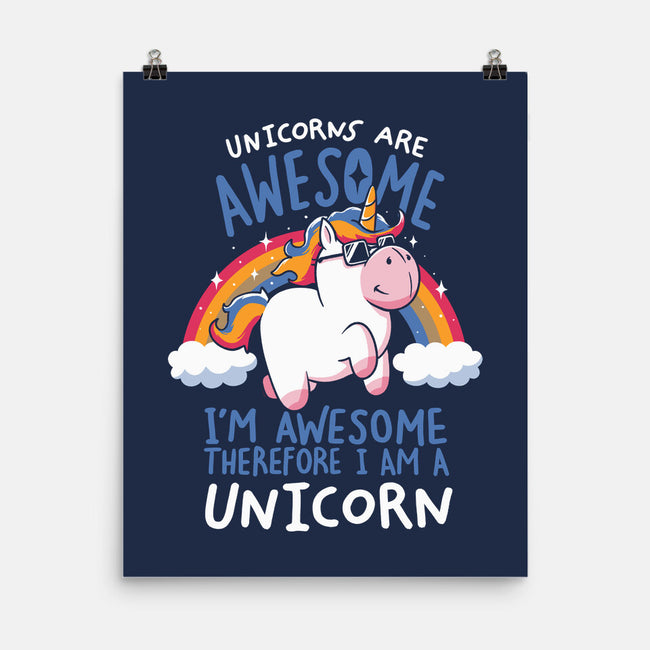 Unicorns Are Awesome-None-Matte-Poster-koalastudio
