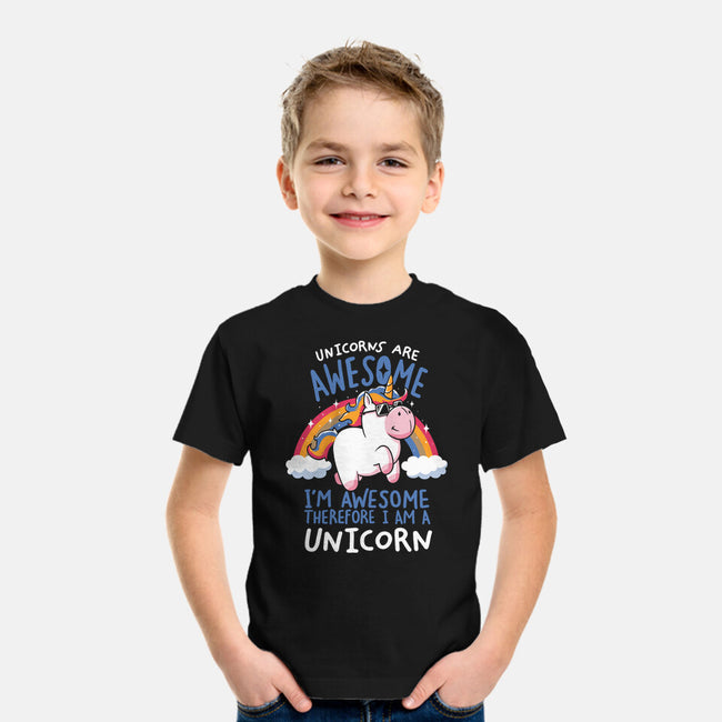 Unicorns Are Awesome-Youth-Basic-Tee-koalastudio