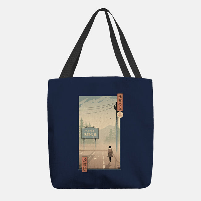 Silent Mountain Ukiyo-e-None-Basic Tote-Bag-vp021