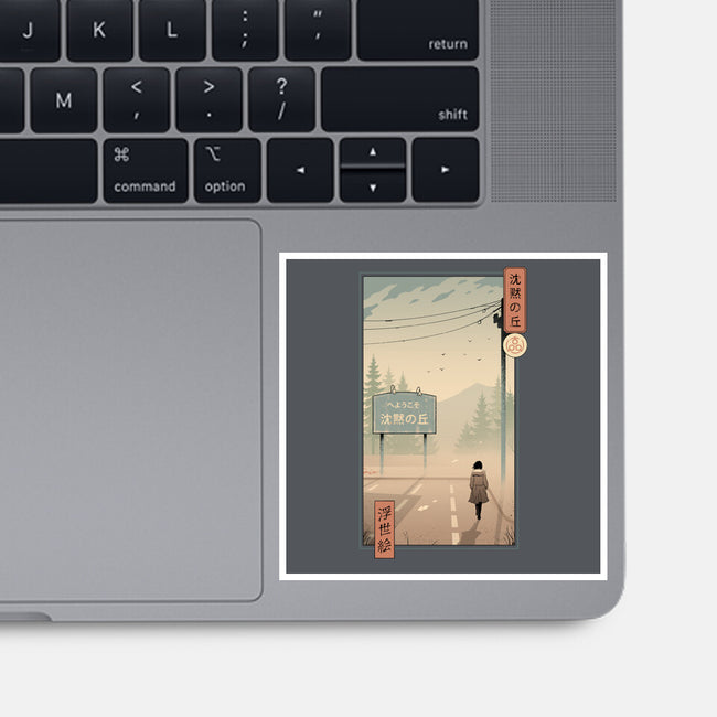 Silent Mountain Ukiyo-e-None-Glossy-Sticker-vp021