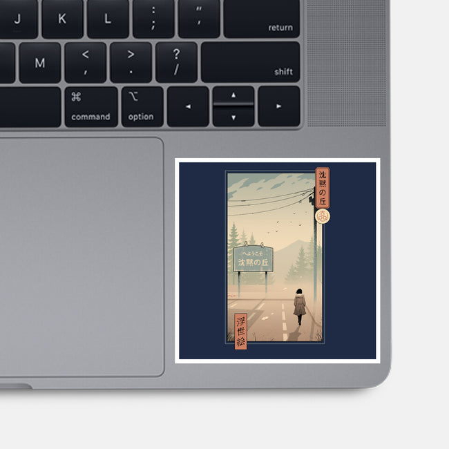 Silent Mountain Ukiyo-e-None-Glossy-Sticker-vp021