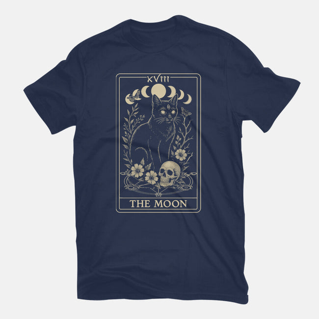 The Moon Cat Tarot-Unisex-Basic-Tee-fanfabio