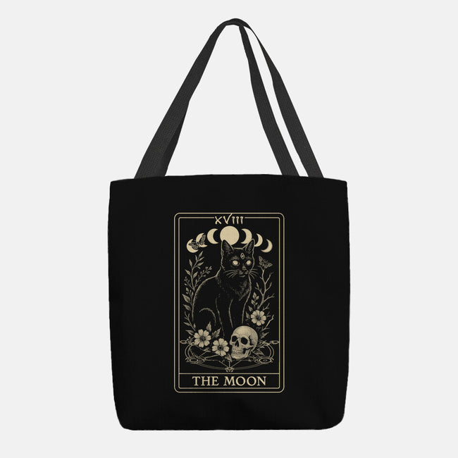 The Moon Cat Tarot-None-Basic Tote-Bag-fanfabio