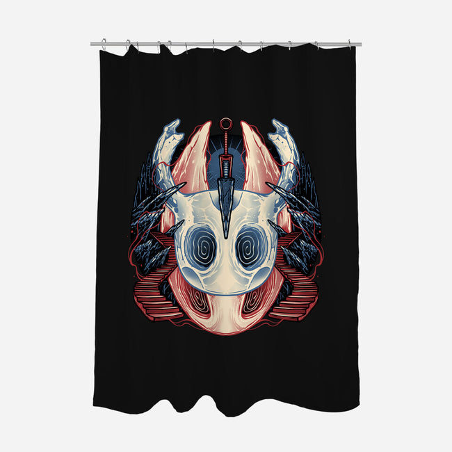Ancient Underground Mysteries-None-Polyester-Shower Curtain-glitchygorilla