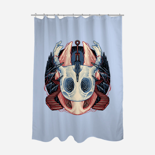 Ancient Underground Mysteries-None-Polyester-Shower Curtain-glitchygorilla