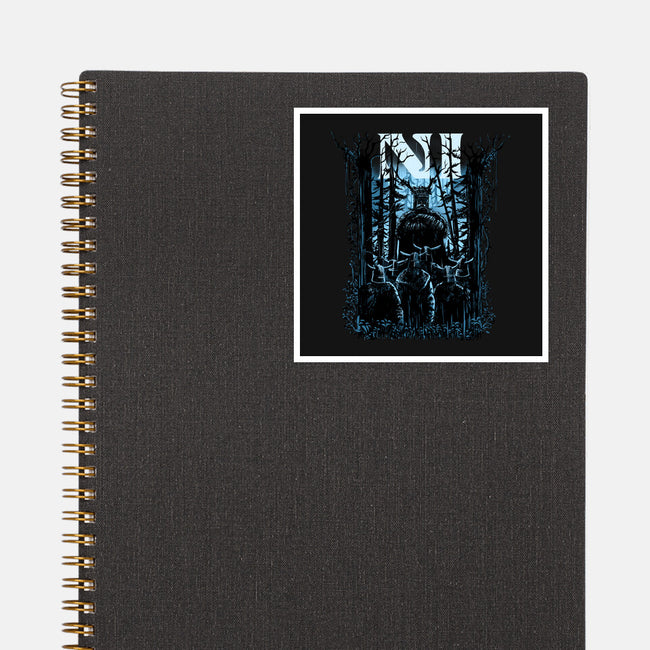 All You Can Hear In The Forest Is NI-None-Glossy-Sticker-zascanauta