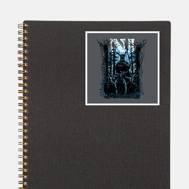 All You Can Hear In The Forest Is NI-None-Glossy-Sticker-zascanauta