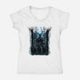 All You Can Hear In The Forest Is NI-Womens-V-Neck-Tee-zascanauta