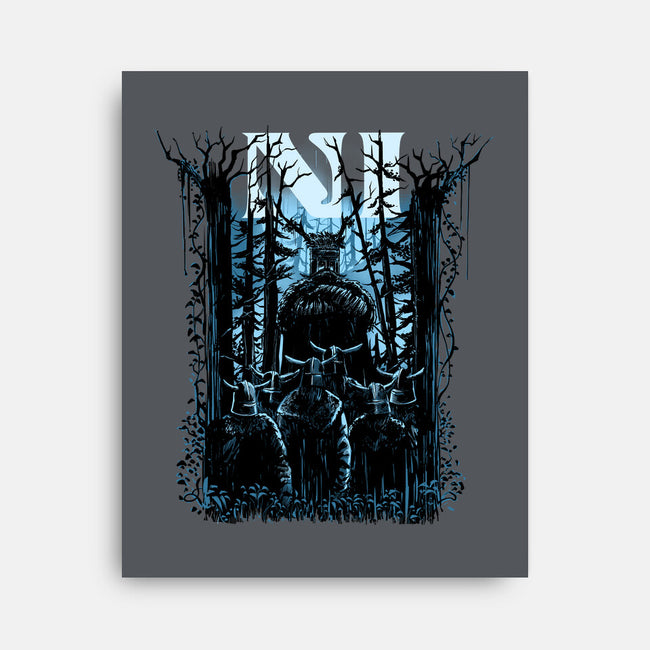 All You Can Hear In The Forest Is NI-None-Stretched-Canvas-zascanauta
