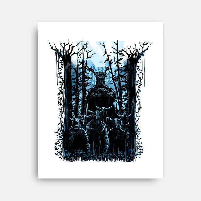 All You Can Hear In The Forest Is NI-None-Stretched-Canvas-zascanauta
