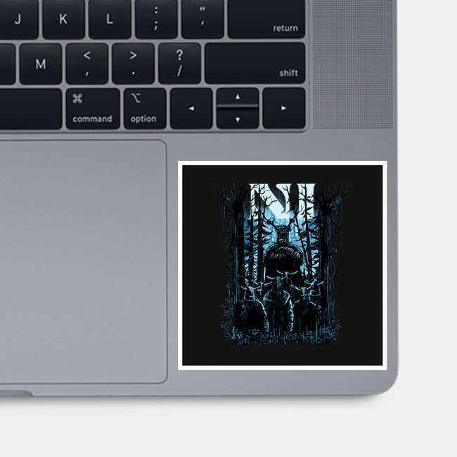 All You Can Hear In The Forest Is NI-None-Glossy-Sticker-zascanauta