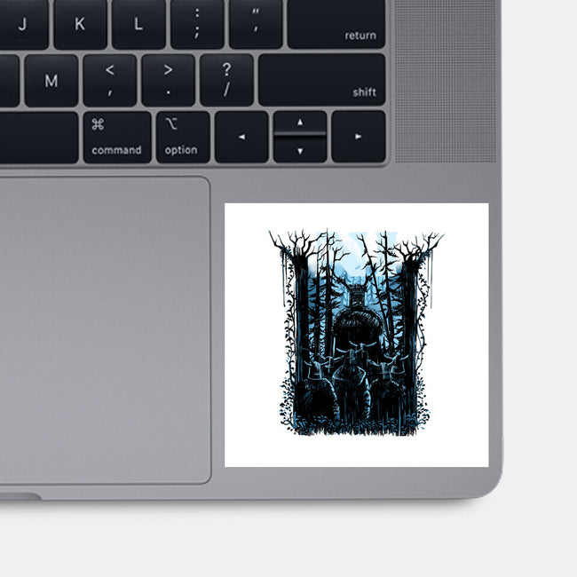 All You Can Hear In The Forest Is NI-None-Glossy-Sticker-zascanauta