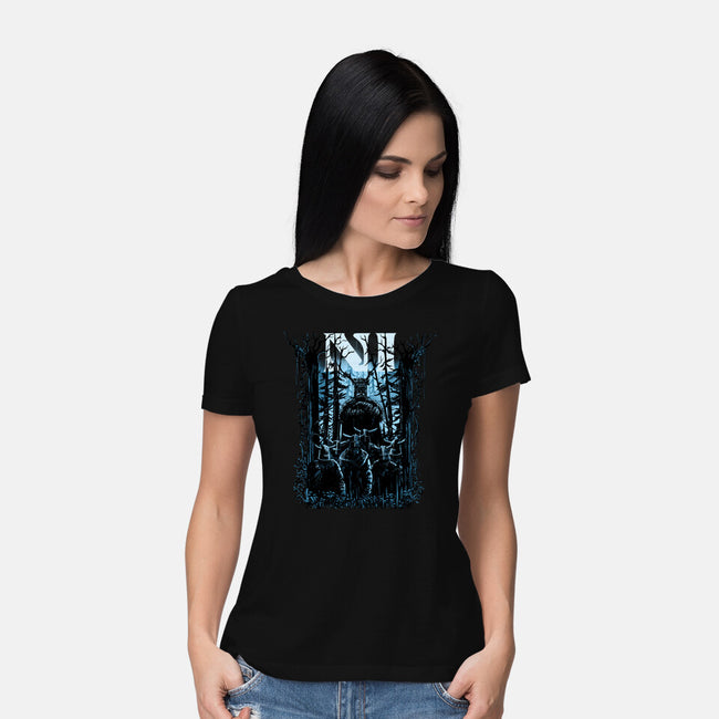 All You Can Hear In The Forest Is NI-Womens-Basic-Tee-zascanauta