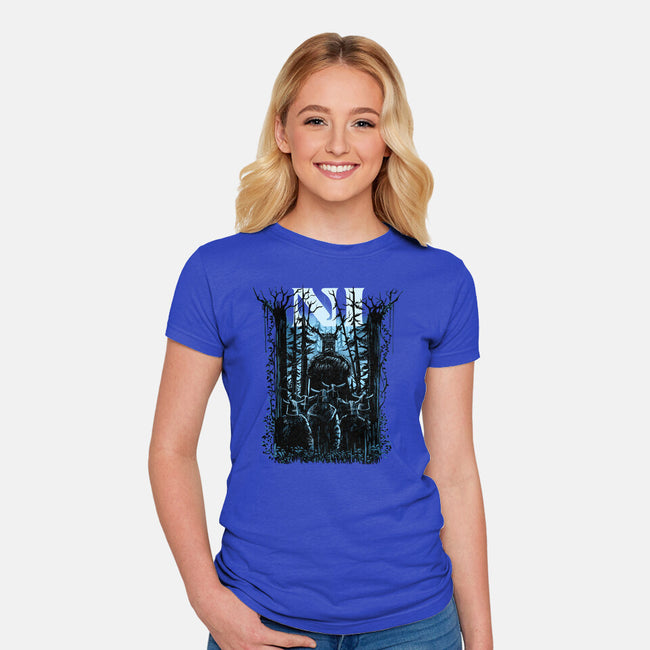 All You Can Hear In The Forest Is NI-Womens-Fitted-Tee-zascanauta