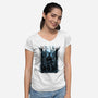 All You Can Hear In The Forest Is NI-Womens-V-Neck-Tee-zascanauta